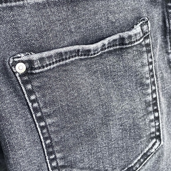 Zara High Waist Denim Mini Skirt - Small - Picture 4 of 5